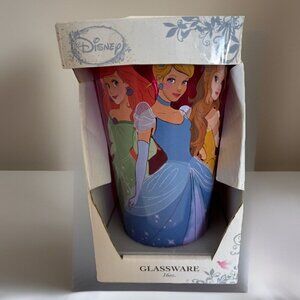 NEW Disney Princess Glassware Original Cinderella Belle Ariel 16 Ounce Glass